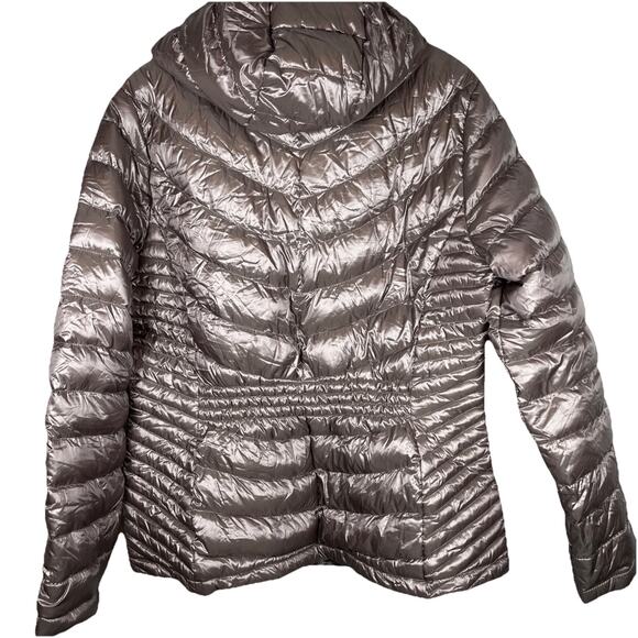 Calvin Klein Premium Down Packable Jacket Coat 7° Women's Large heather - Picture 5 of 8